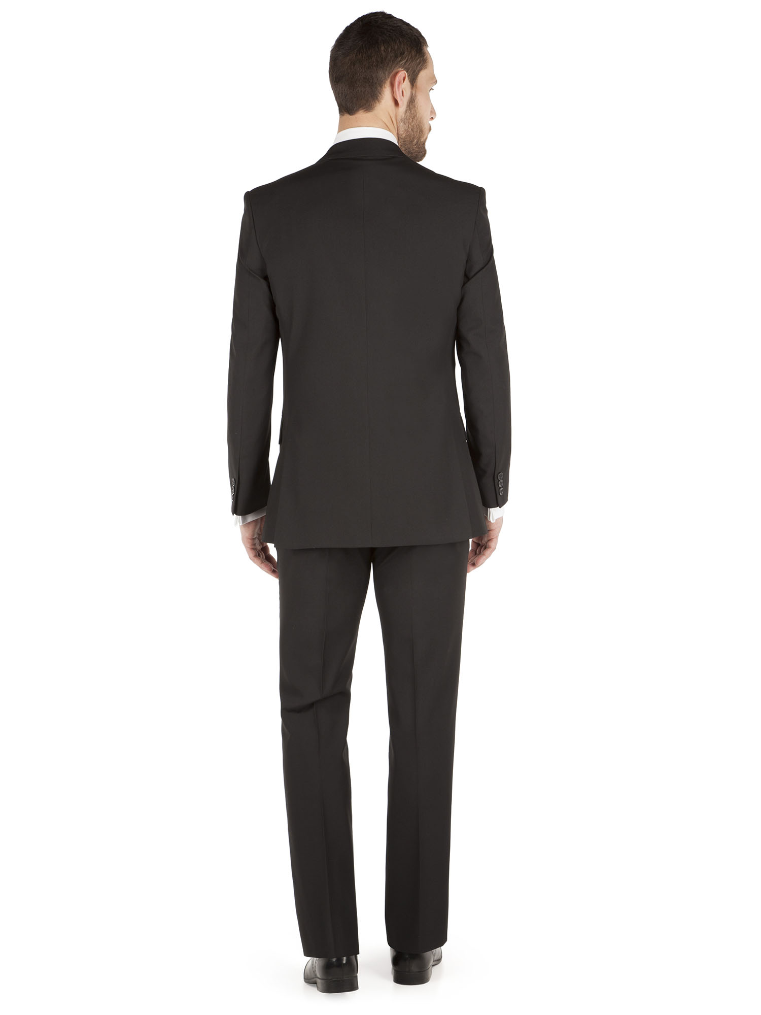 Alex 2 Button Plain Black Suit - Alexandre London - Two Piece Suits ...