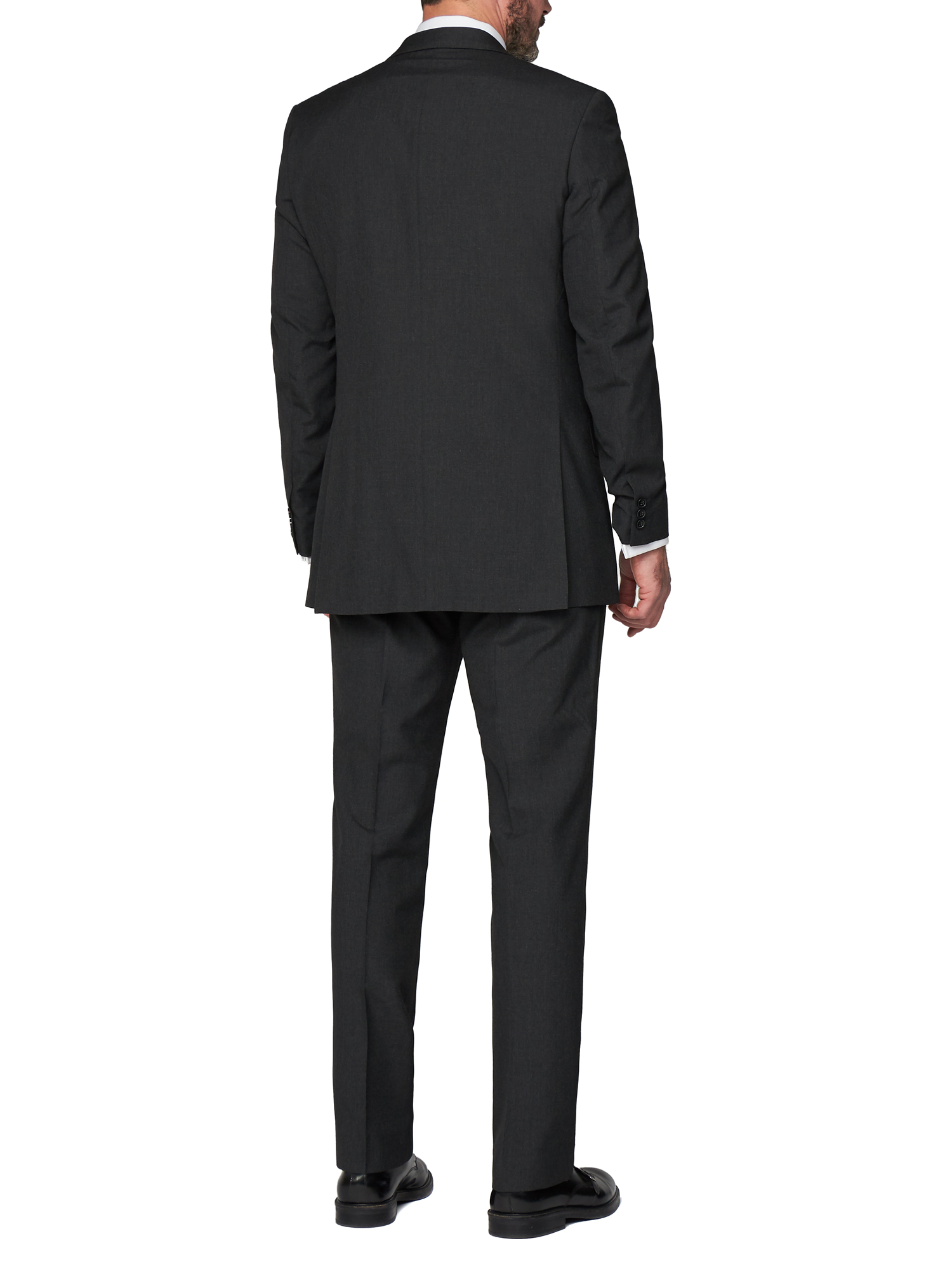 ALEX SILVER LABEL SINGLE BREASTED TWO BUTTON CHARCOAL SUIT - Two Piece ...