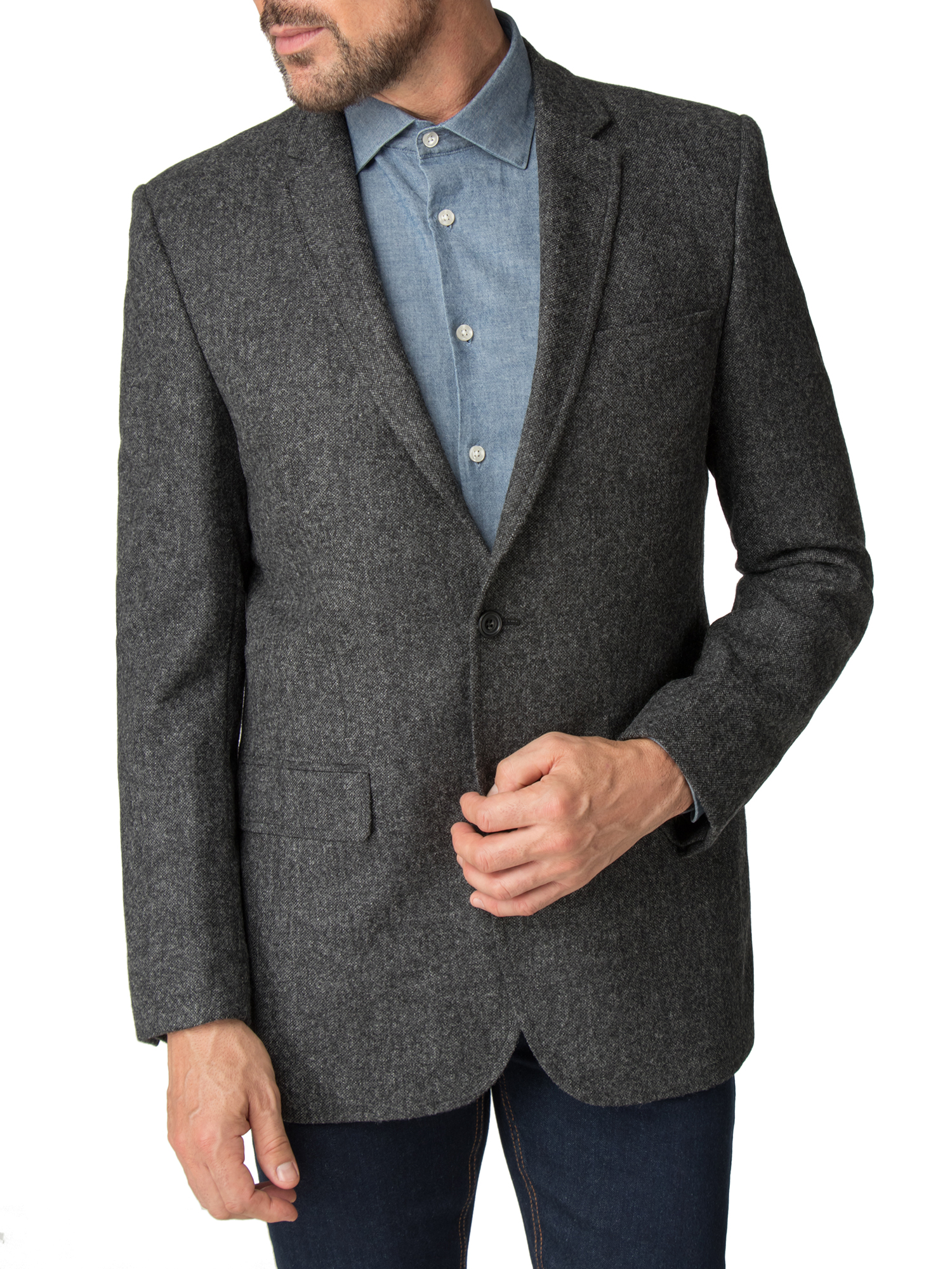 Charcoal Donegal Regular Fit Sports Jacket - Sports Jacket - Alexandre ...